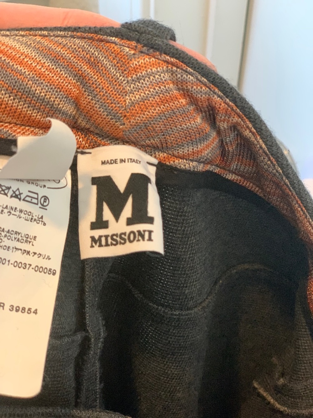 MISSONI authentic gray knit trouser, size 40 IT (4 USA)